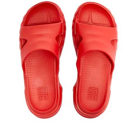 red givenchy slides|givenchy marshmallow slide wedge sandals.